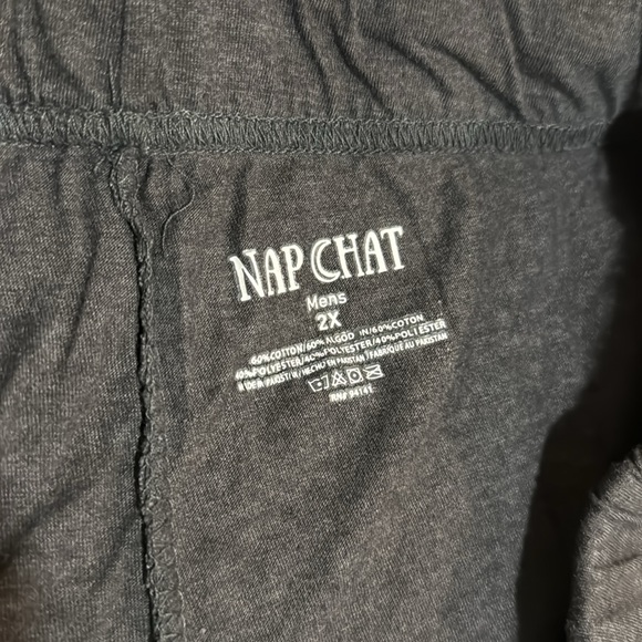 Men’s Nap Chat Heathered Gray Drawstring Pajama Pants - Picture 3 of 4